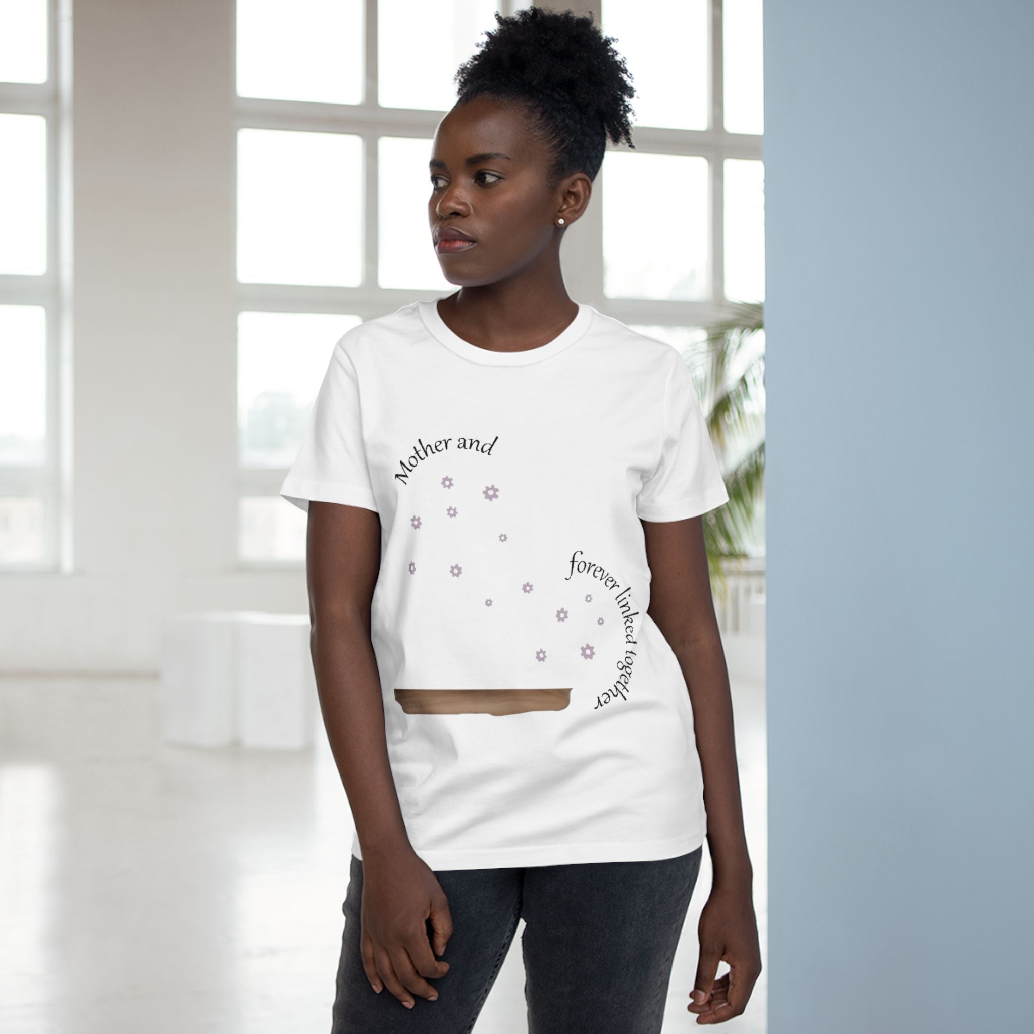 Mother and Daughter linked together | Women Maple Tee
